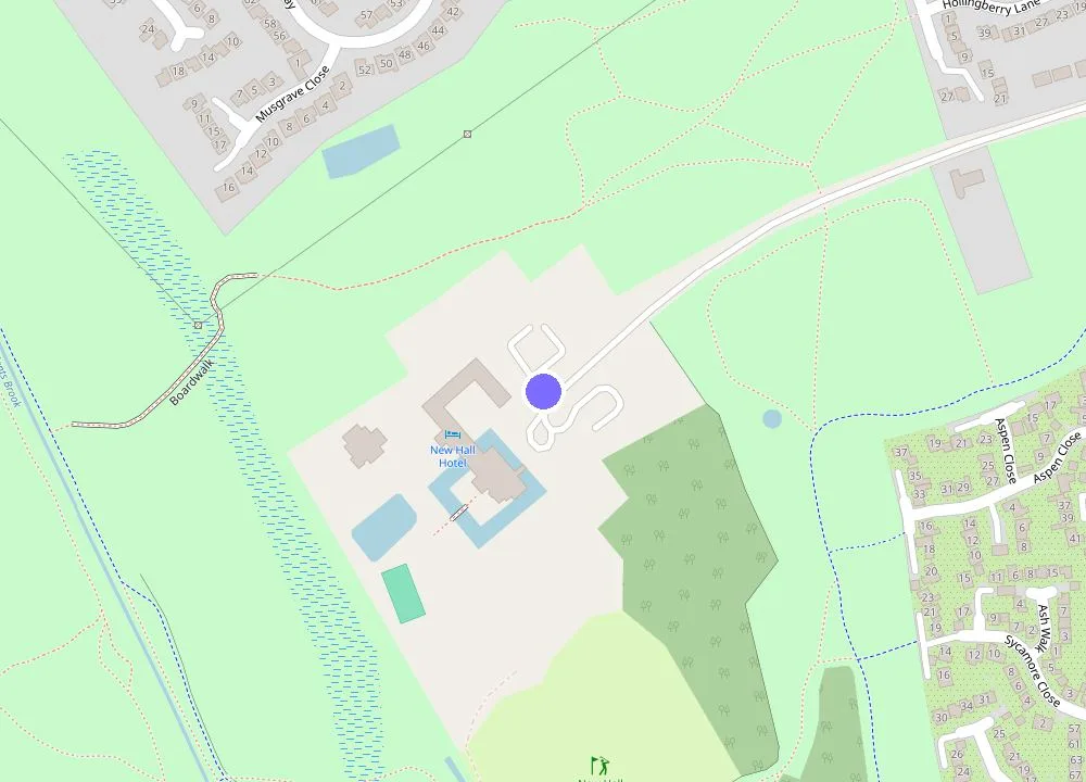 Map: New Hall Hotel & Spa, Birmingham